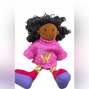 🧸 Groovy Girls Soft Doll – Pink Sweater w/ Crown – Manhattan Toy